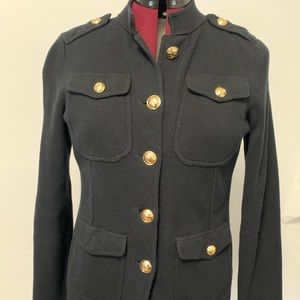 Navy Ralph Lauren Military Style Sweater.